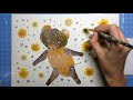 Making art from pressed dried leaves 'Dancing Pig' with animation