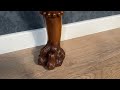 Pair of walnut console tables