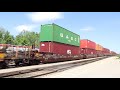 Super long CN train with 220 double stack container - BIG MONSTER TRAIN