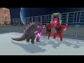 Evolution Godzilla save Ghidorah from Skar Kong Epic Battle in Animal Revolt Battle Simulator