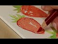 Relaxing painting - Watercolor Fruits | Schmincke Retro Aquarell