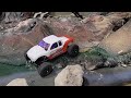 SCX24 Indoor RC Crawling Course - HobbyTown HobbyPlex - Axial SCX24 Deadbolt - Furitek Cayman