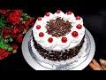 10₹ की बिस्किट से बनाए बाजार की महंगी ब्लैक फॉरेस्ट केक | Black Forest Cake|Happy Happy Biscuit Cake