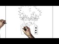 How To Draw Bakugo (Winter Suit) | Step By Step | My Hero Academia