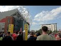 Manchester walk - Old Trafford with United fans start by tram from Exchange Square then walking