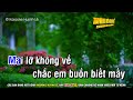 Karaoke Nhớ Nhau Hoài Nhạc Sống Tone Nam | Huỳnh Lê