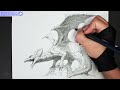 How to draw Dragon | Imaginary Creature | Timelapse | Simple Dragon / シンプルドラゴン