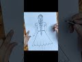 #shorts | How to Draw a Wonderful Girl with Muna Drawing Academy | Learn Drawing with Muna |