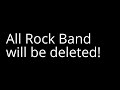 Rock Band Videos Will Be Deleted in One Month