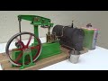 Live steam demonstration of Model Beam Engine and Boiler