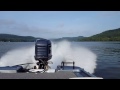 Javelin 396 FS with an Evinrude XP 200.