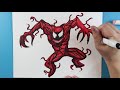 How to Draw CARNAGE!!!