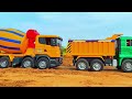 Jcb fully loading muram in Tata truck / Mahindra Arjun Novo 605 di tractor jcb cartoon@JcbCarCreator