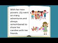 READING SHORT STORY with MORAL Lesson/ Story 3  / Lily, the Explorer / Improve Reading Skills