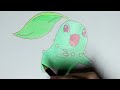 Pokémon : Germignon ~ Chikorita (dessin) - Speed Drawing