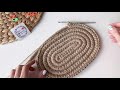 A perfect oval of jute, a bottom for the bag or basket