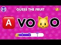 Guess The Fruit By Emoji 🍌🍏 Quiz King