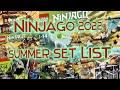 Ninjago: Summer 2022 Set List