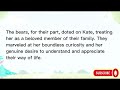 Learn English  through stories //Kate and the bear's family// bedtime story// english story