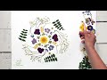 Pressed Flower art making 'Midsummer Mandala'. Creating With Natural Objects