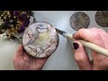 NAPKIN DECOUPAGE COASTERS TUTORIAL | 2 STEP CRACKLE AND HEAT RESISTANT