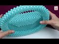 DIY ZIP CRYSTAL BEADED PURSE BAG ❤ Popular Design Pearl Bag Tutorial