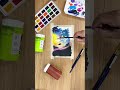 Colorful Sky | Acrylic painting for beginners step by step | Paint9 Art