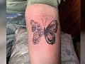 Butterfly on forearm tattoo