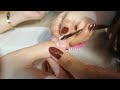 How to do manicure step by step with French tips nail color