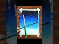 Moonlight night sky painting with poster Colour
