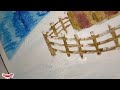 Winter landscape painting| snow painting #landscapepaintingtutorial