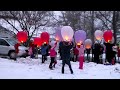 Sky lantern release in memory of Elizabeth Precious Hope Guthrie