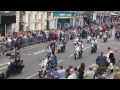 Motorbike parade at Armed Forces Day Inverness 2014