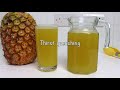 How to Make Pineapple Juice in a Blender | Homemade Pineapple Juice Pineapple Drink