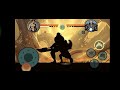I defeat Titan with kick and magic in Shadow Fight 2