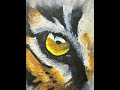 OIL PASTEL TIGER EYE TIMELAPSE #timelapspainting #painting #drawing