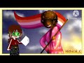 I drew lesbian flag inspired art!! || Pride-month art! || Mithical_C || Computer-voice commentary.