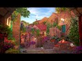 Italian Villages Ambience - Elegant Morning outdoor Coffee Shop Ambience Jazz Music, Villages Sounds