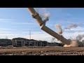 Demolition Documentary  Phase 1 & 2 of Implosion multiple views cameras get blowed up.