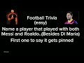 Football Trivia (There is a hint for those who need it) #football #messi #ronaldo