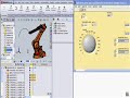 Arco generado en Labview en SolidWorks simulando Robot ABB