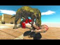 Escape from T Rex and Catch the Crown - Animal Revolt Battle Simulator