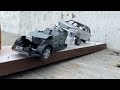 Hyundai CRETA Crash Test vis Toyota FORTUNER | Destroying model cars CRETA FORTUNER In slow motion