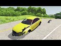 Cars VS Massive Speed Bumps #6 ― BeamNG.drive Crashes