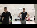 No shin guards light kickbox sparring with my bro - late 2018