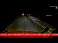 Intoxicated man walks in front of a Semi Truck