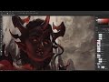 Volcano Guardian - Digital painting TIMELAPSE