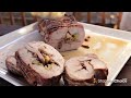 Smoked Stuffed Pork Loin Recipe with pineapple, bacon and brie - on a Kamado Joe Grill