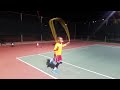 10yo Amins tennis after practice jump rope 