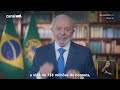 Lula ataca governo Bolsonaro e destaca um ano e meio do seu governo em pronunciamento